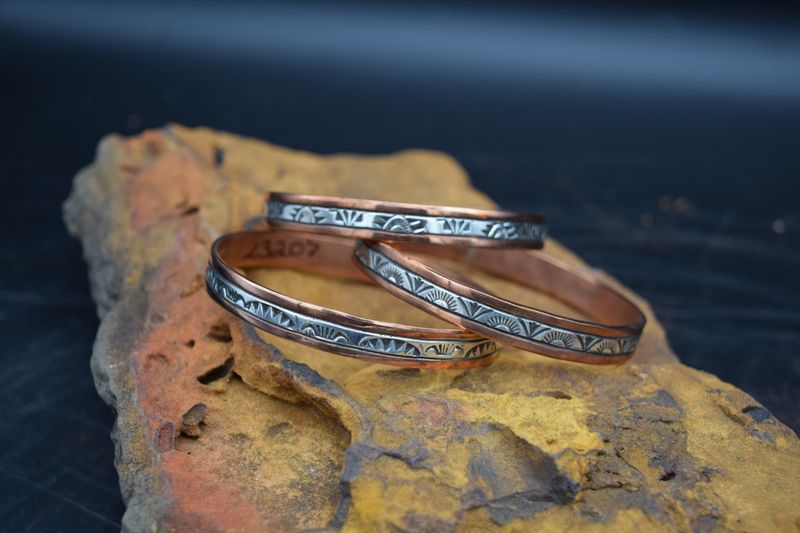 Copper/Sterling Silver Bangle