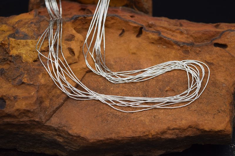 LIQUID SILVER NECKLACE, 24&quot;