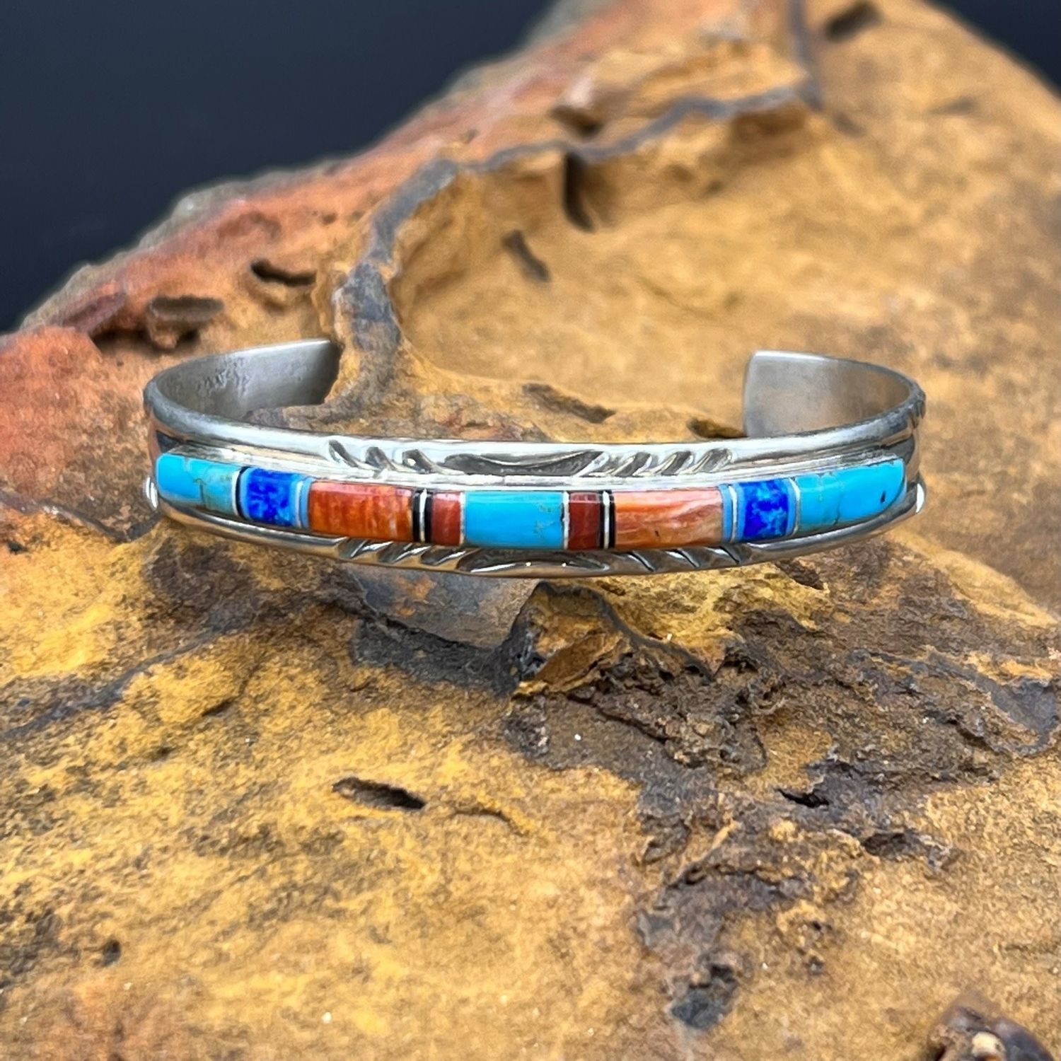 Mary Lincoln Multi Stone Stacker Cuff  [Size: 6.5&quot;]