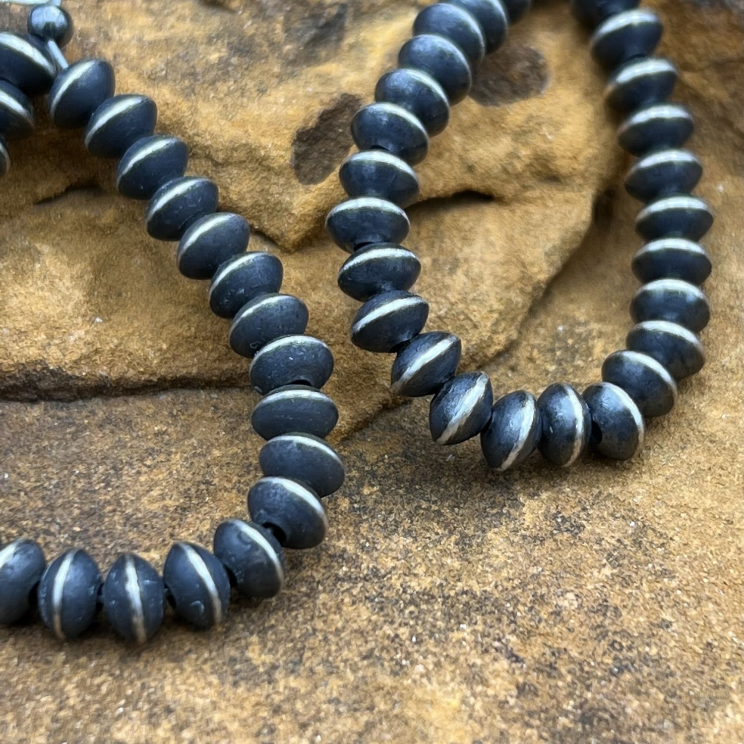 NAVAJO SAUCER PEARL EARRINGS