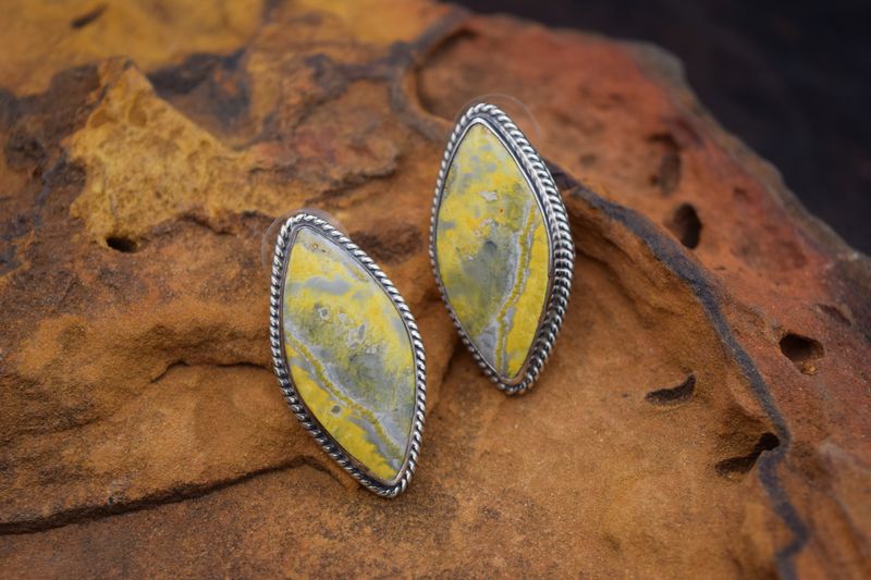 BUMBLE BEE JASPER EARRINGS