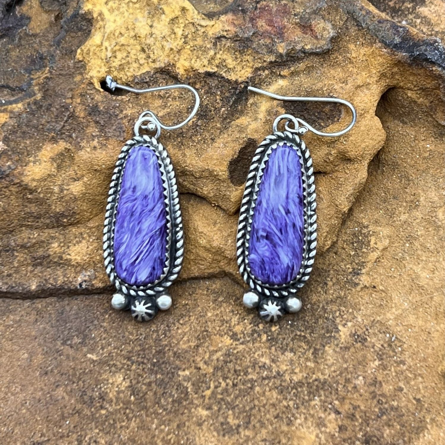 CHAROITE EARRINGS
