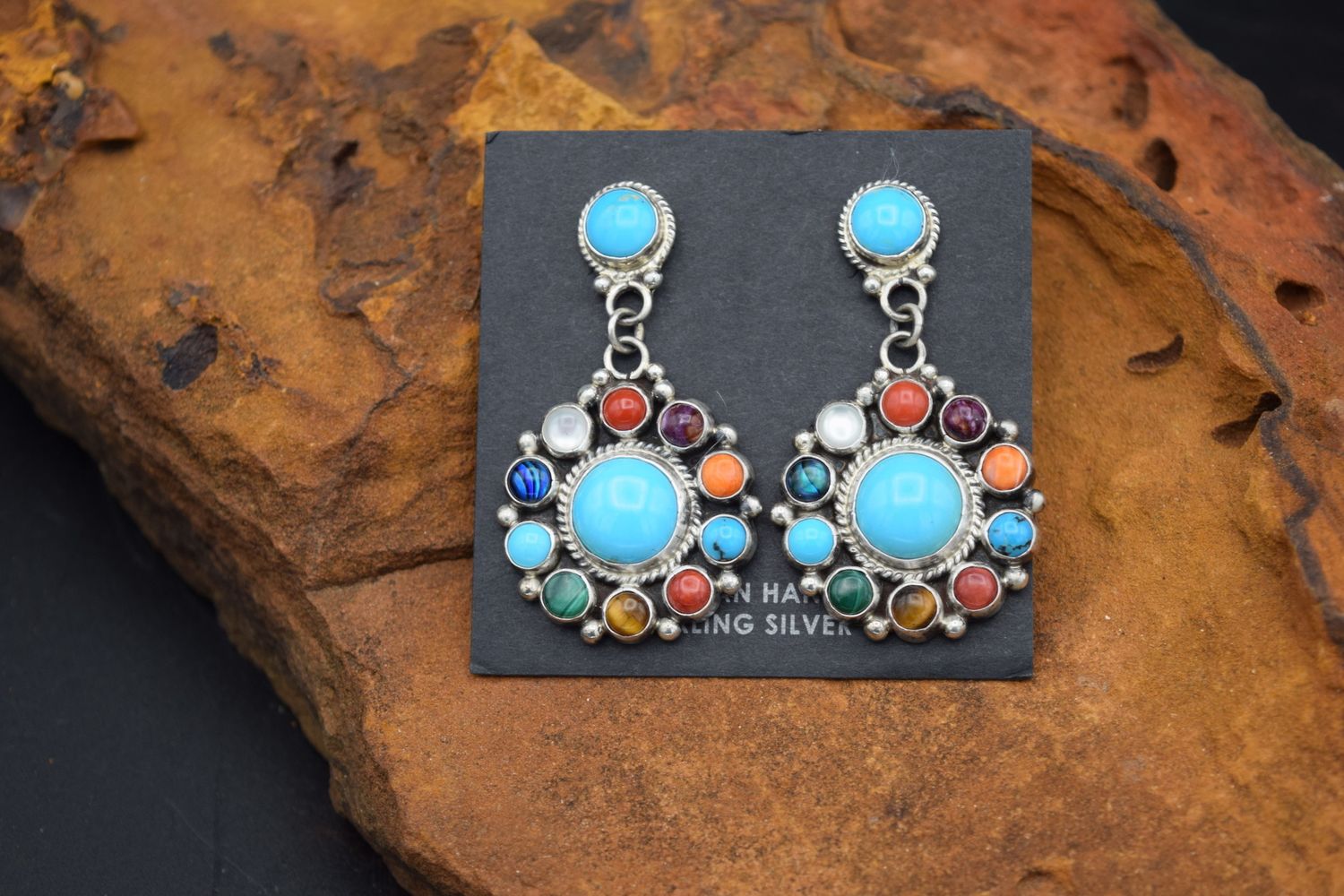 TYLER BROWN MULTI STONE EARRINGS