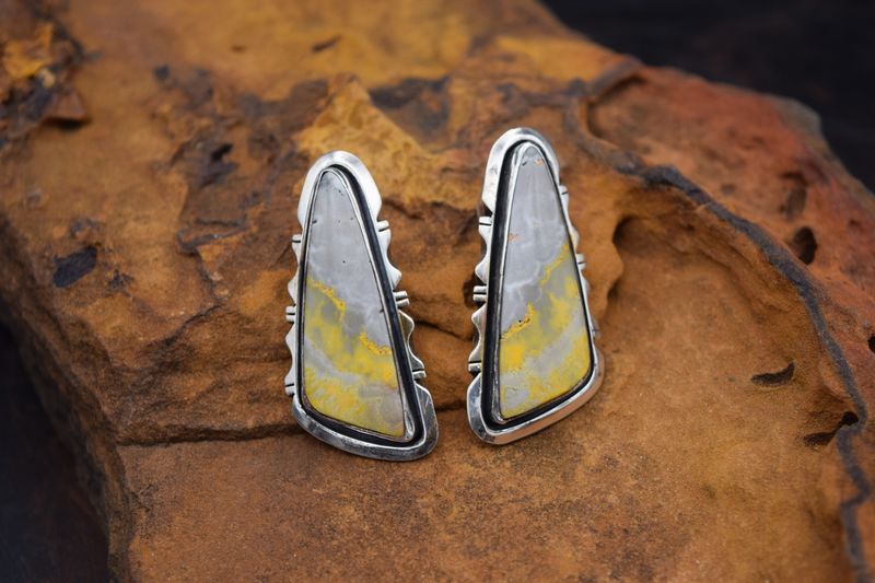 BUMBLE BEE JASPER EARRINGS