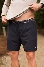 Heather Black Shorts w/ Camo Liner