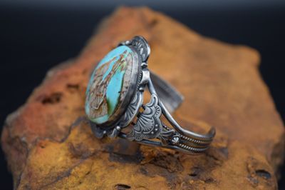TURQUOISE VINTAGE CUFF (6.5")
