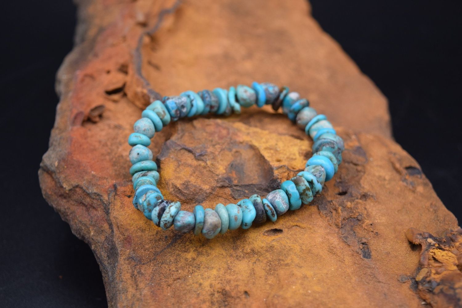 Turquoise Stretch Nugget Bracelet [Stretch 6&quot;-9&quot;]