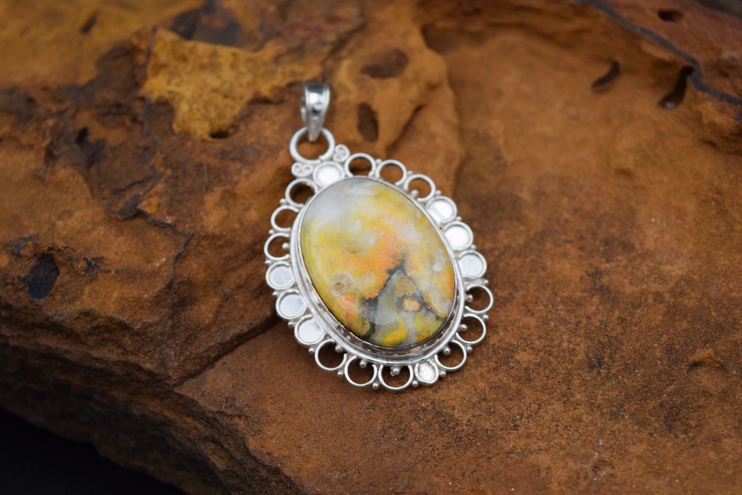 BUMBLEBEE JASPER PENDANT