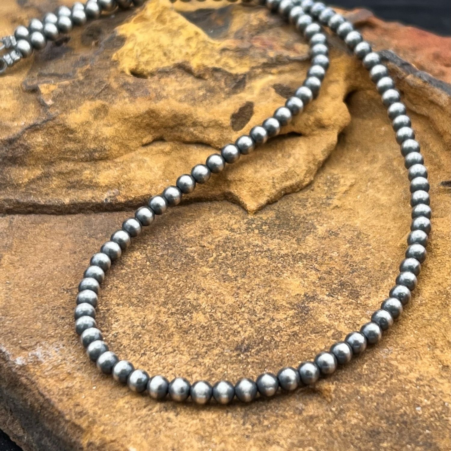 NAVAJO PEARLS, 16 INCH NECKLACE