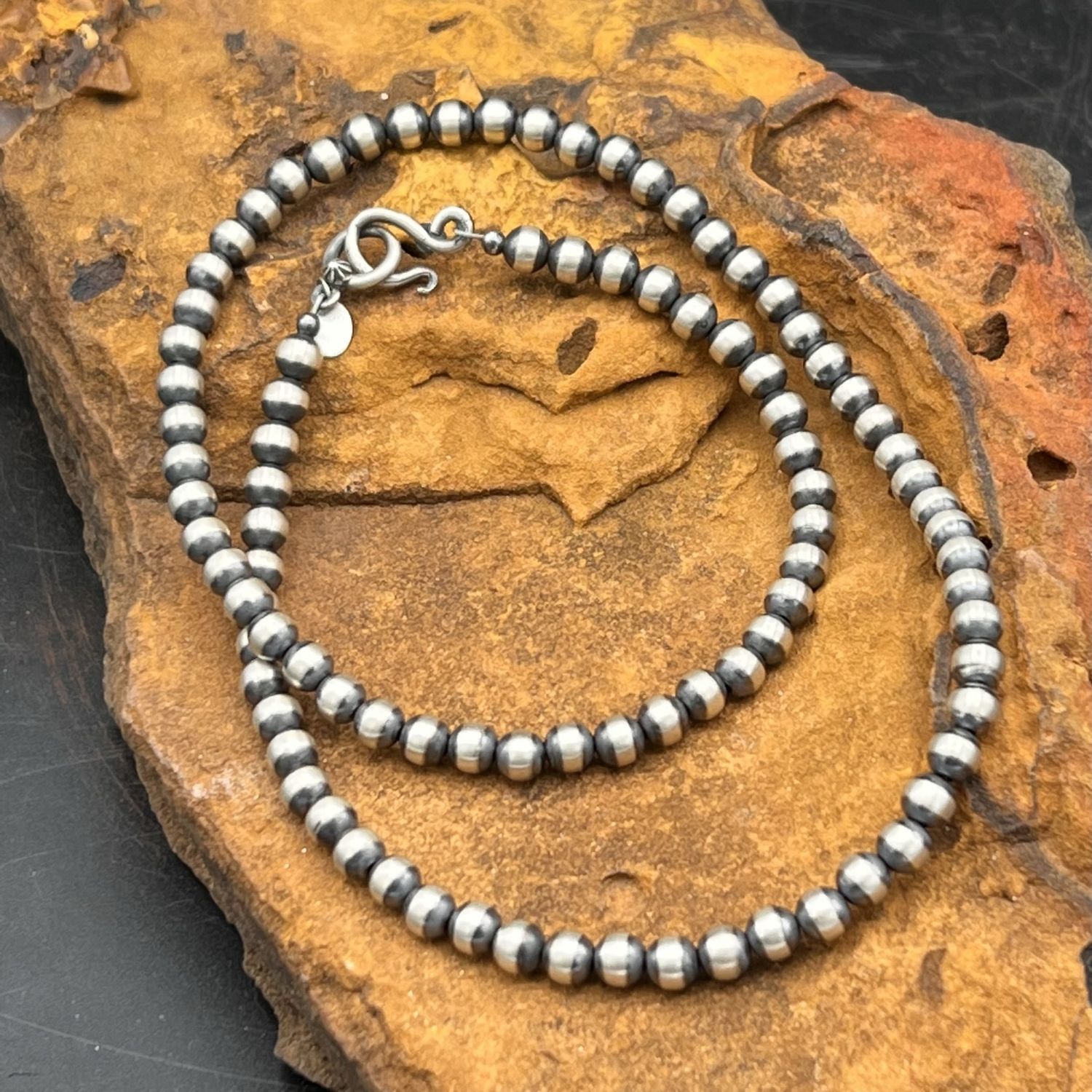 NAVAJO PEARL NECKLACE, 6MM, 22&quot;