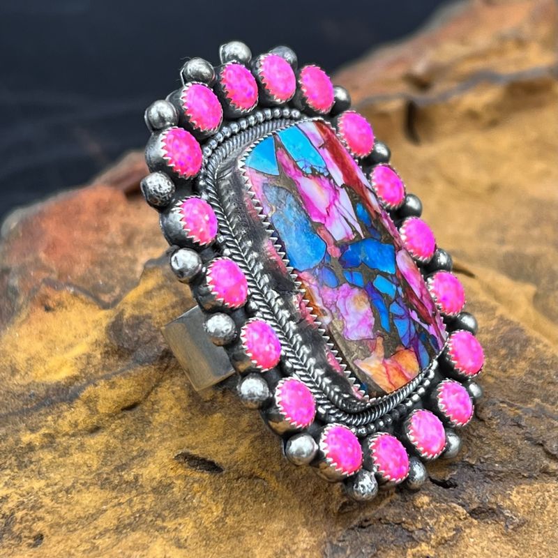 HEMERSON BROWN PINK RING [Size: Adjustable]