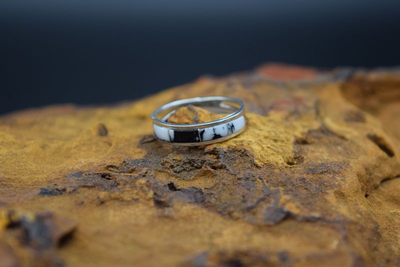 C.J. Kyle White Buffalo Stacker Ring (Size: 8.5)