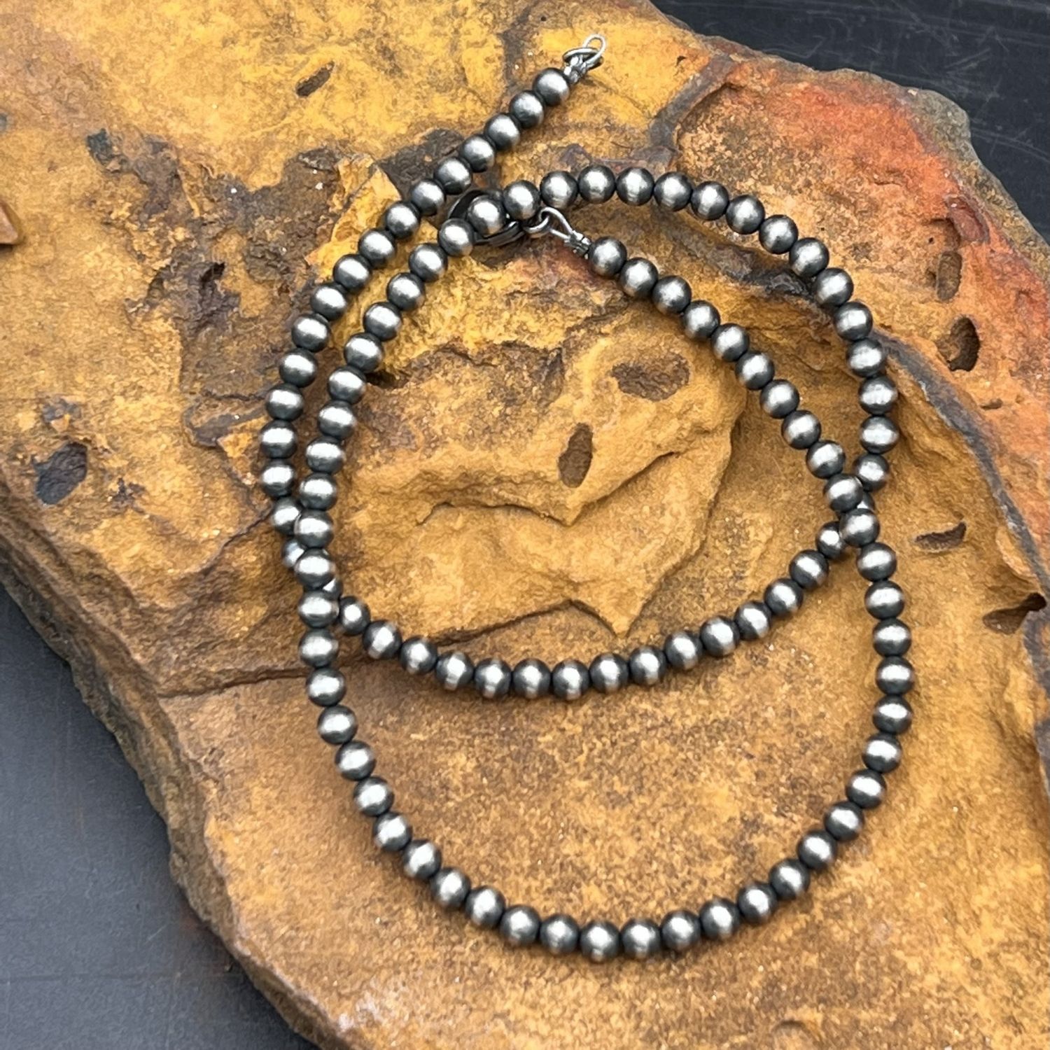 NAVAJO PEARL NECKLACE, 4MM [18&quot;]