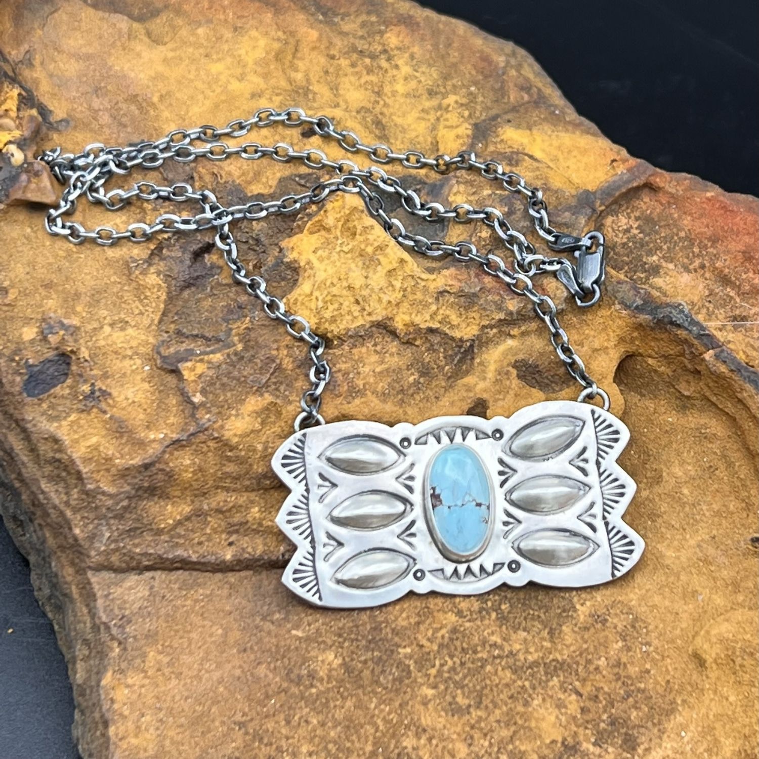TURQUOISE BOW NECKLACE