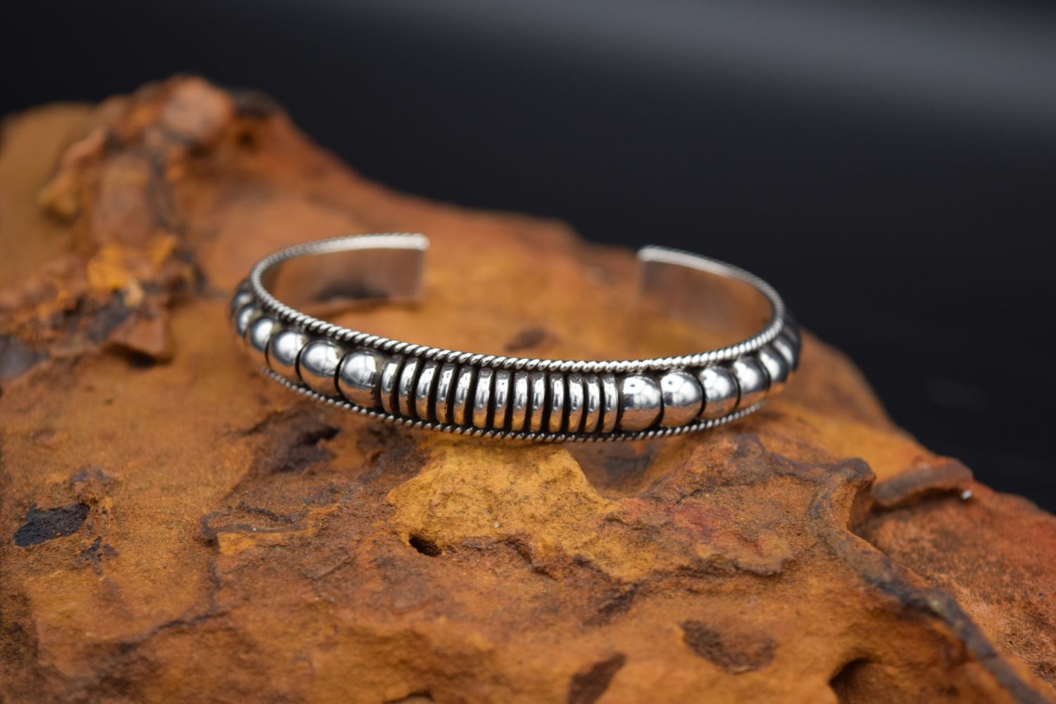 SS Stacker Cuff  (Size: 6.5)