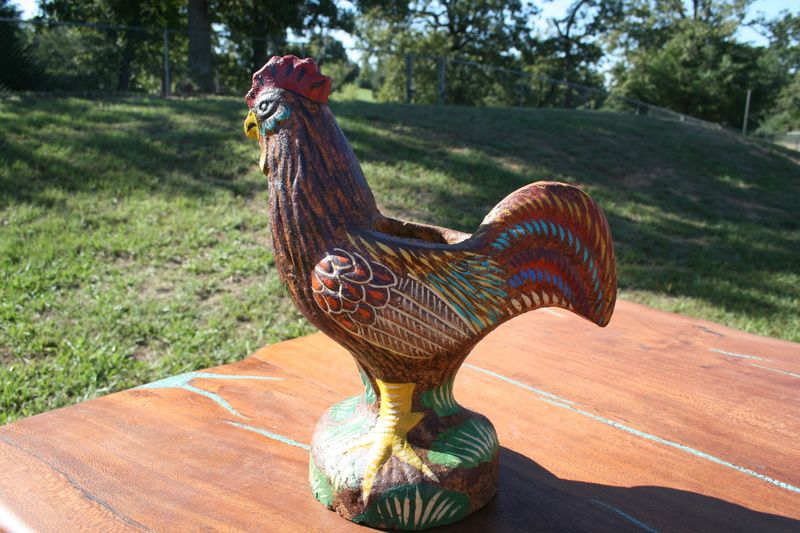 Ceramic Rooster Planter - Small