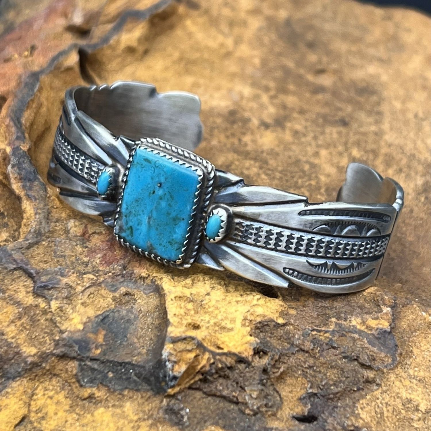 VINTAGE TURQ CUFF 7