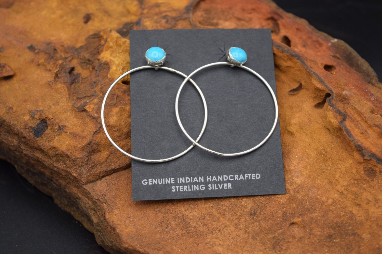 SLEEPING BEAUTY HOOP EARRINGS