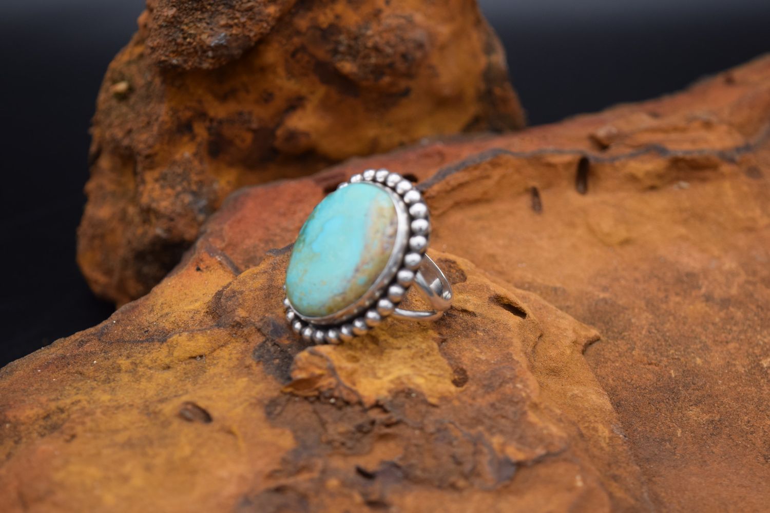TURQUOISE RING (Size: Adjustable)