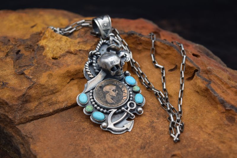 ELI GORMAN COIN PENDANT NECKLACE
