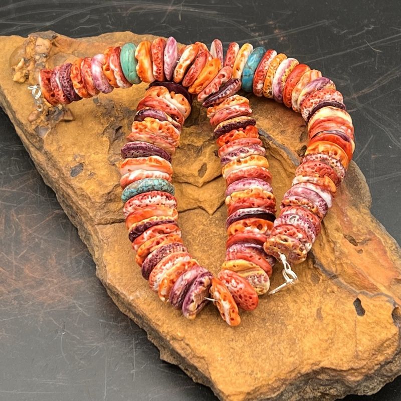 Lavina Becenti 26&quot; Spiny Necklace