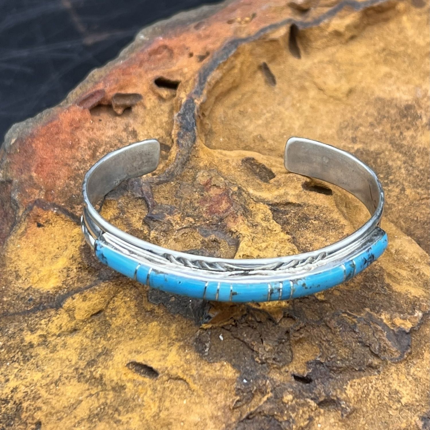 SLEEPING BEAUTY TURQUOISE STACKER CUFF [6.5&quot;]