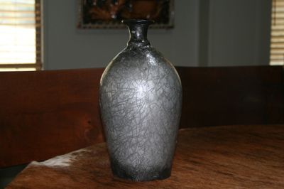 Ceramic Silver/Metallic Vase - Medium