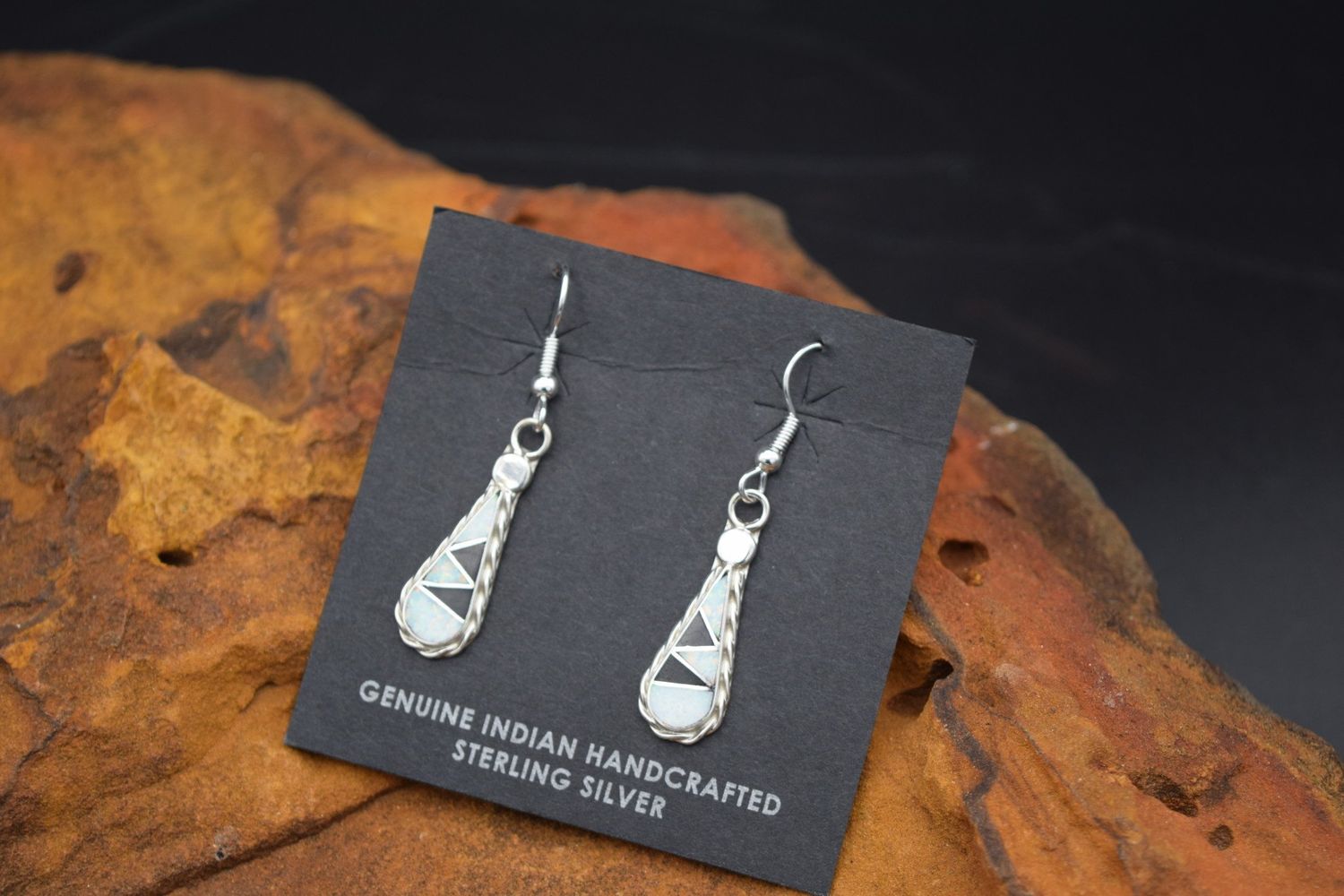 PEARL-ONYX EARRINGS