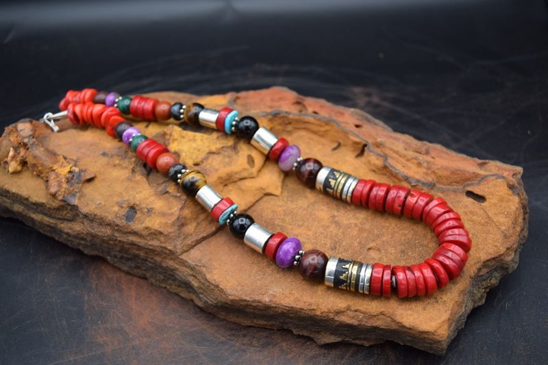 21&quot; ROSITA SINGER RED CORAL NECKLACE