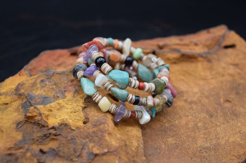 Multistone Heichi Wrap Bracelet (Small)