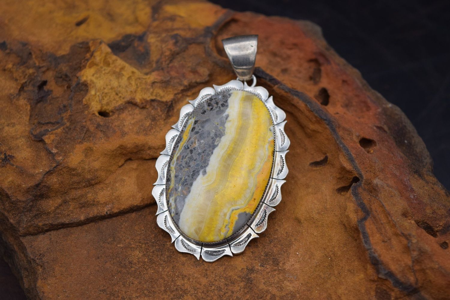 BUMBLEBEE JASPER PENDANT