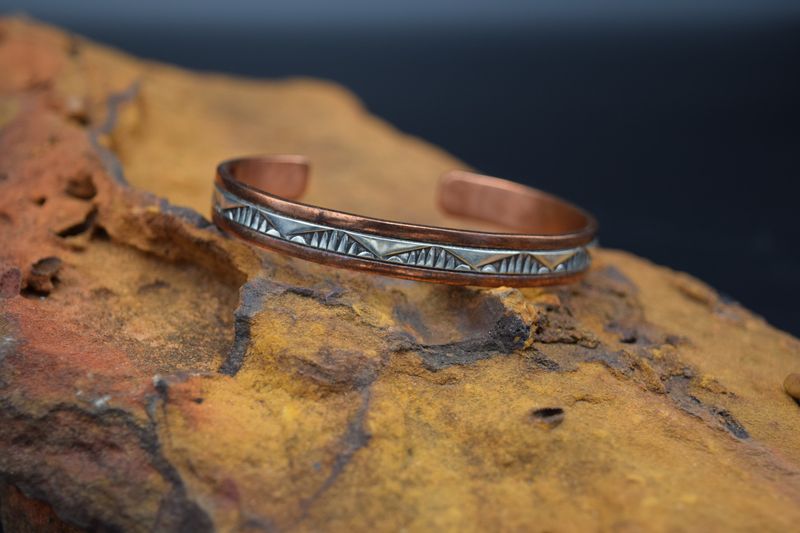 COPPER SILVER CUFF