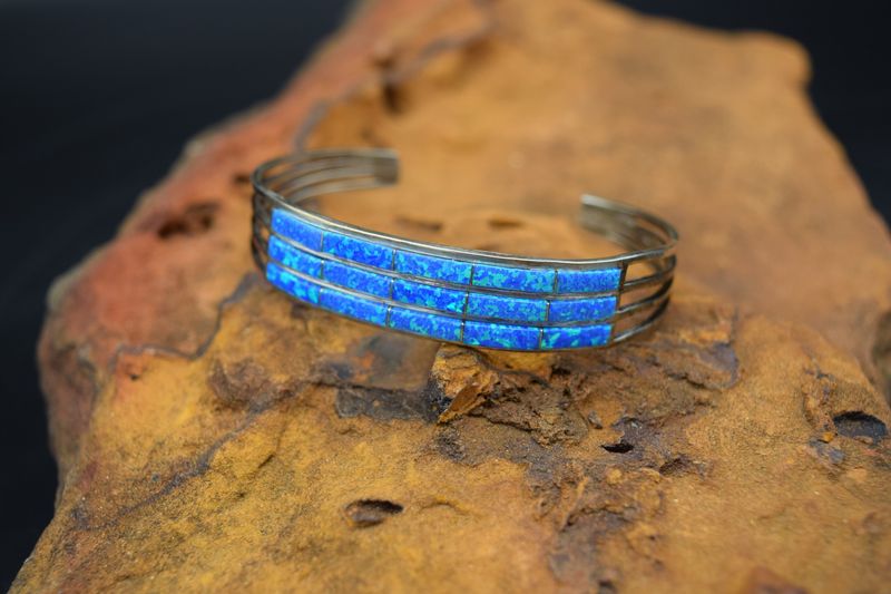 BLUE OPAL CUFF  (Size: 6.25)