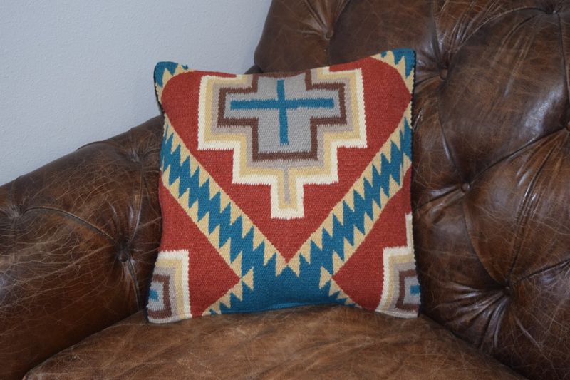 Desert Trail Pillow Cover [Blue/Natural]