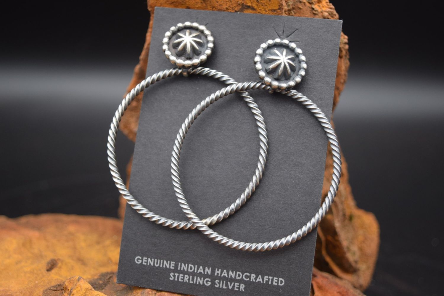 NAVAJO HOOP EARRINGS