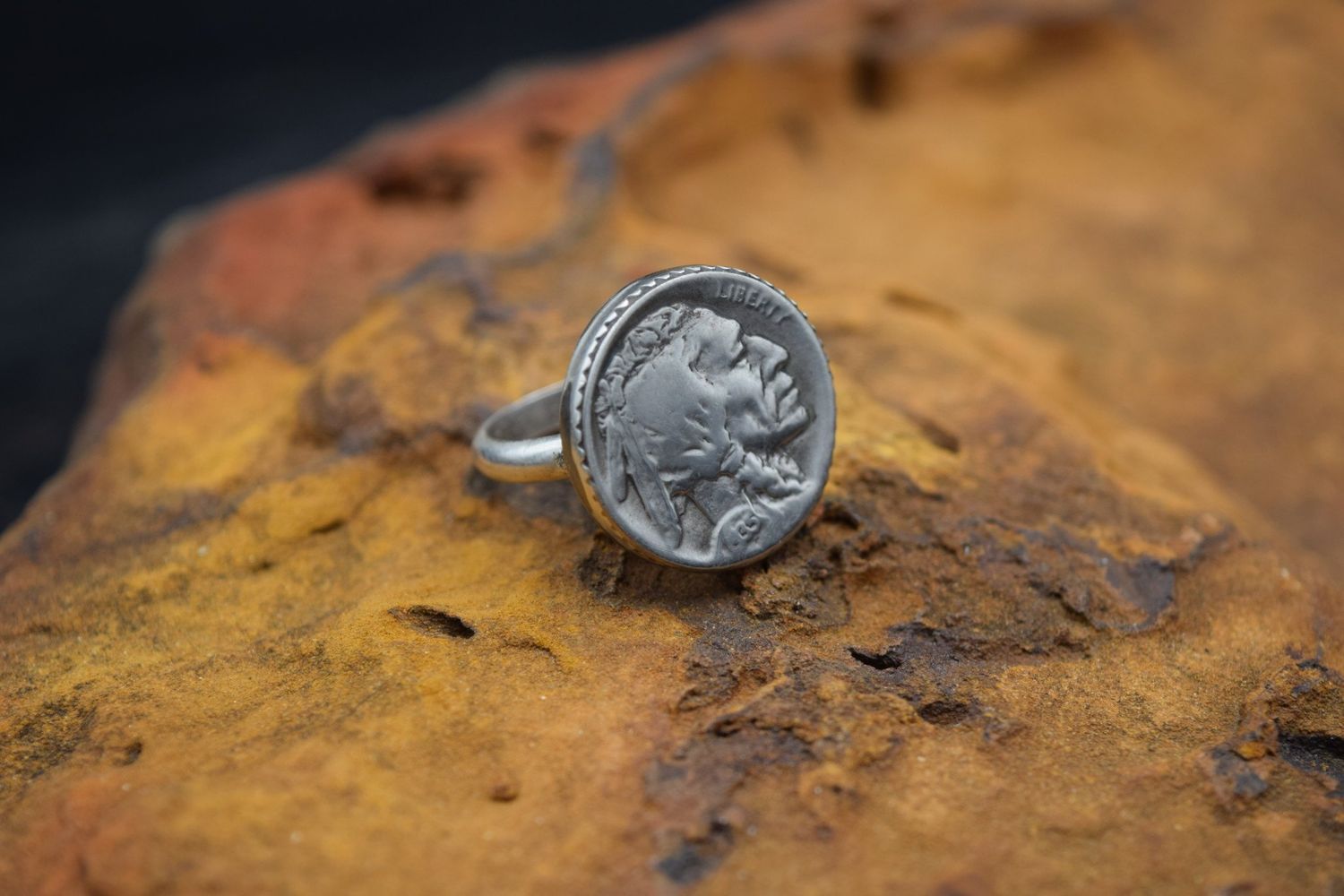 NATIVE NICKEL HEAD RING BY DALLEN  [Size: 8.5]