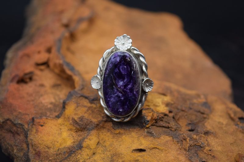 CHARLIE LANHAM PURPLE RING [Size: 8.5]