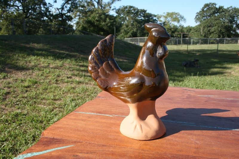 Ceramic Rooster - Brown