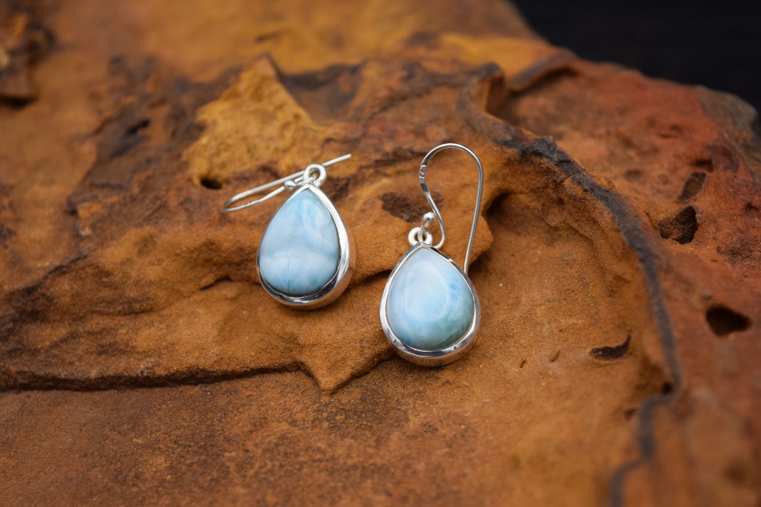 LARIMAR EARRINGS