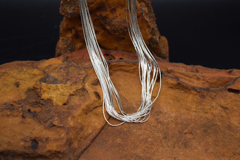 LIQUID SILVER NECKLACE, 16&quot;