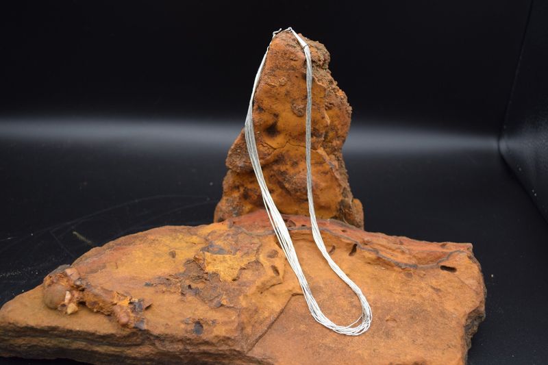 LIQUID SILVER NECKLACE, 18&quot;