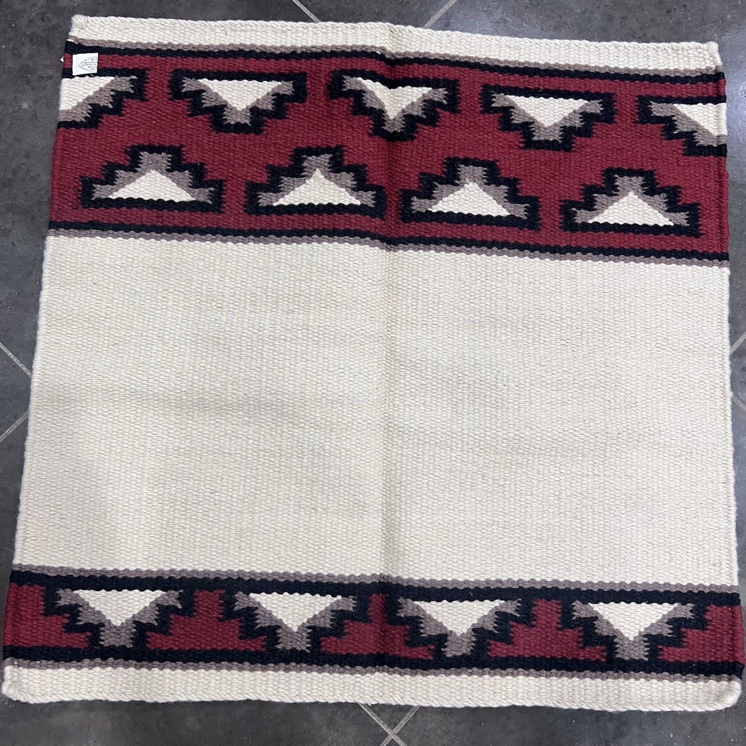 4lb Saddle Blanket 34&quot; x 36&quot; [Beige/Maroon]