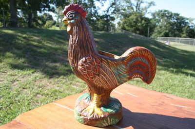 Ceramic Rooster Planter - Medium