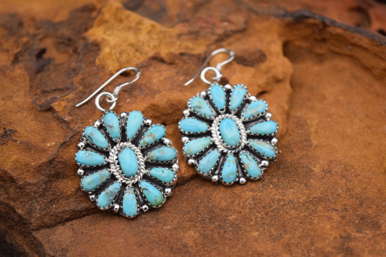 ZETA BEGAY TURQUOISE EARRINGS