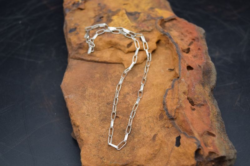 16&quot; PAPERCLIP CHAIN NECKLACE