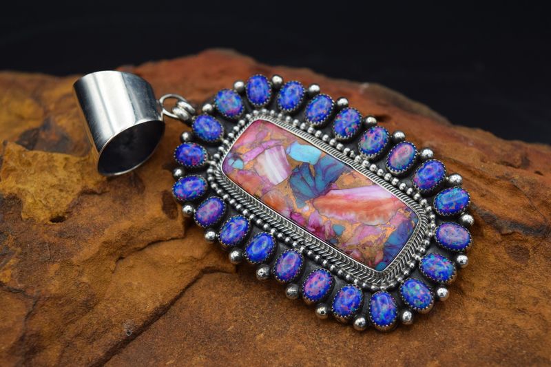 HEMERSON BROWN MULTI STONE PENDANT