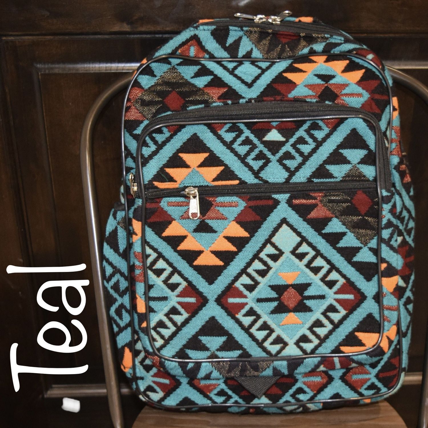 Southwest Backpack, Color: Teal