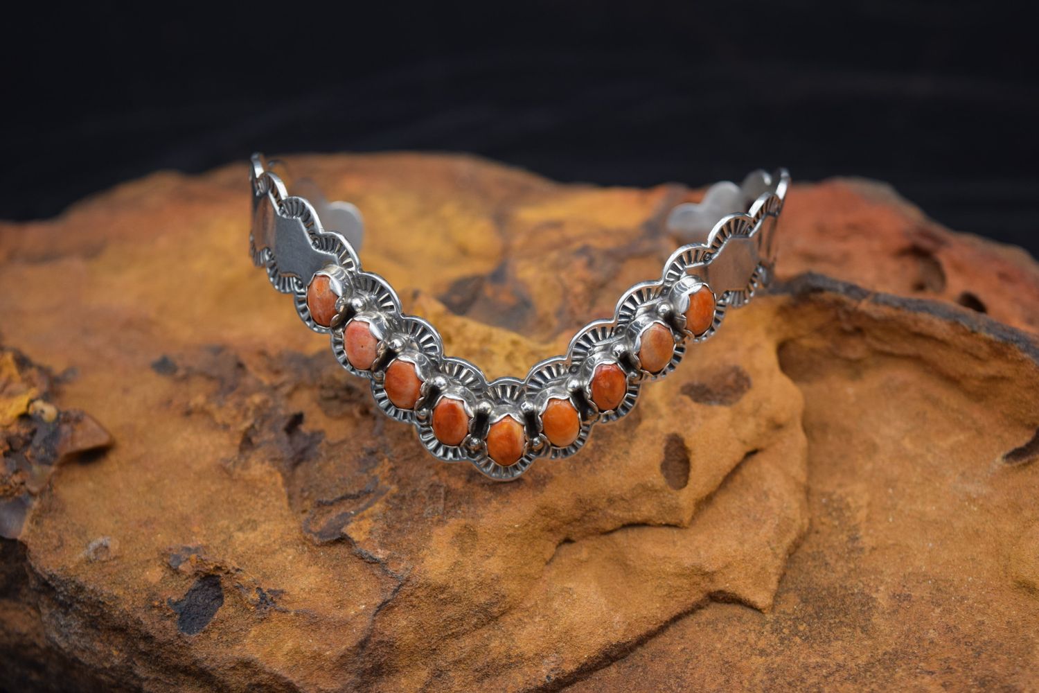 M SPENCER ORANGE SPINY CUFF