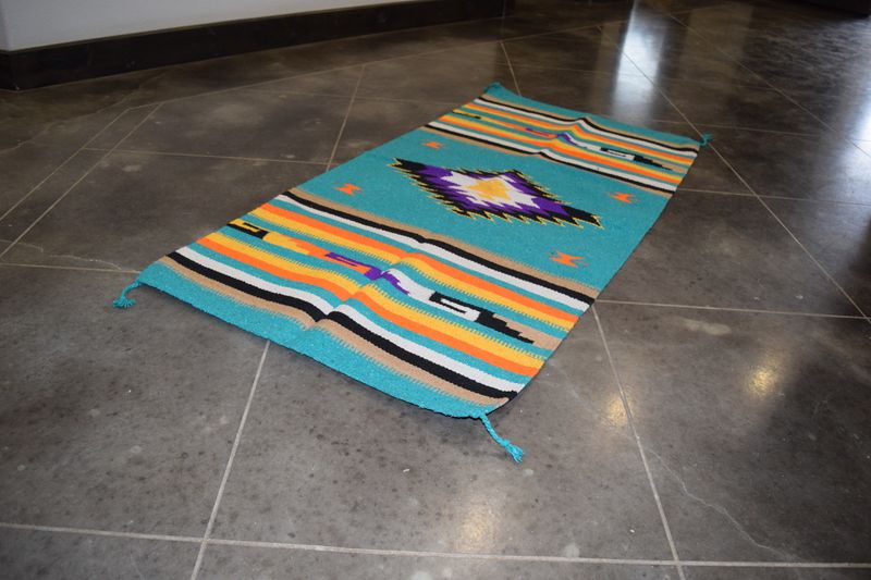 32&quot; X 64&quot; Azteca Rug [Teal]