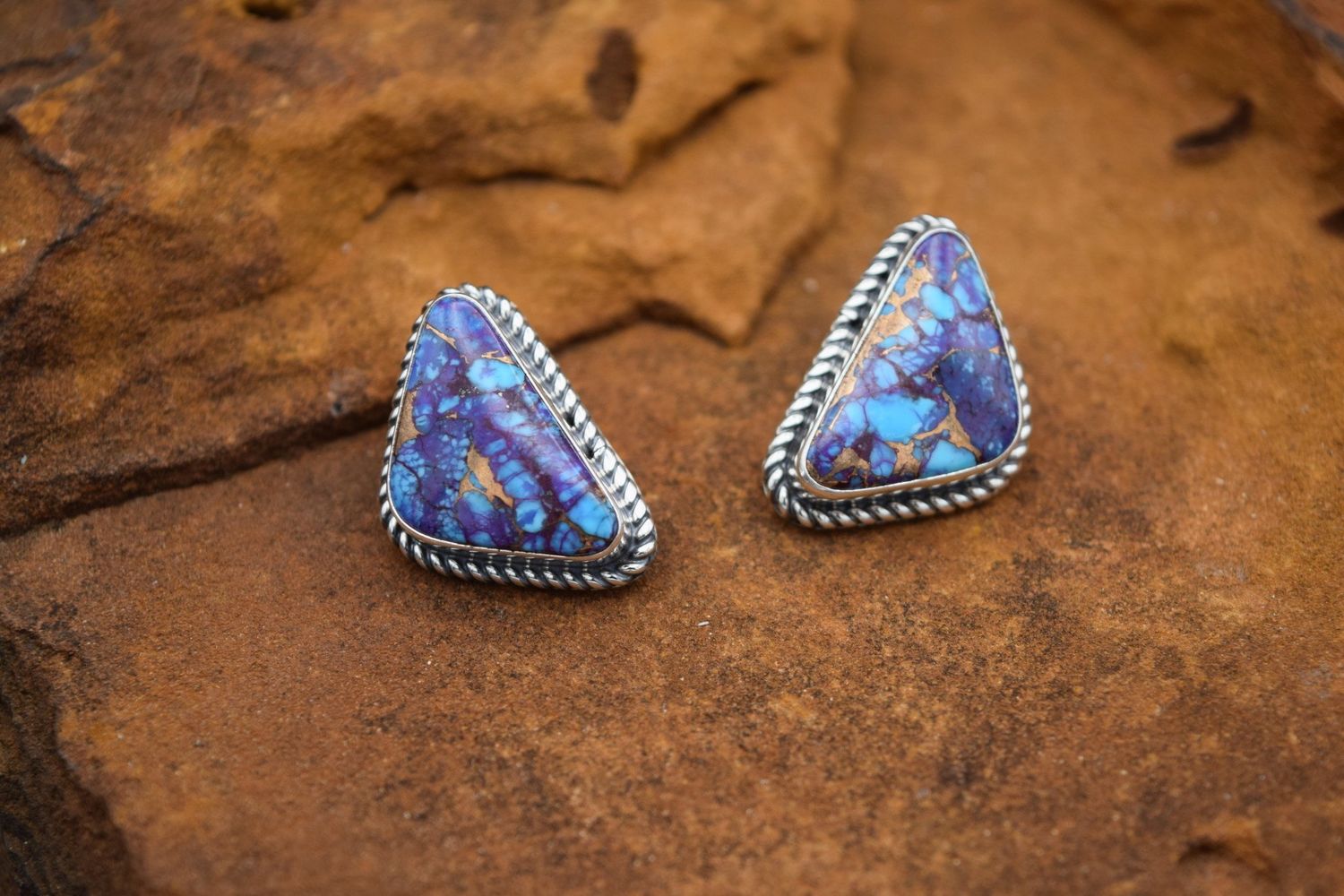 PURPLE MOJAVE EARRINGS